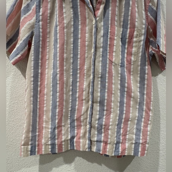 Vintage Diane Von Furstenberg Striped Retro Button
Front Collared Shirt Size 10 - Picture 9 of 15